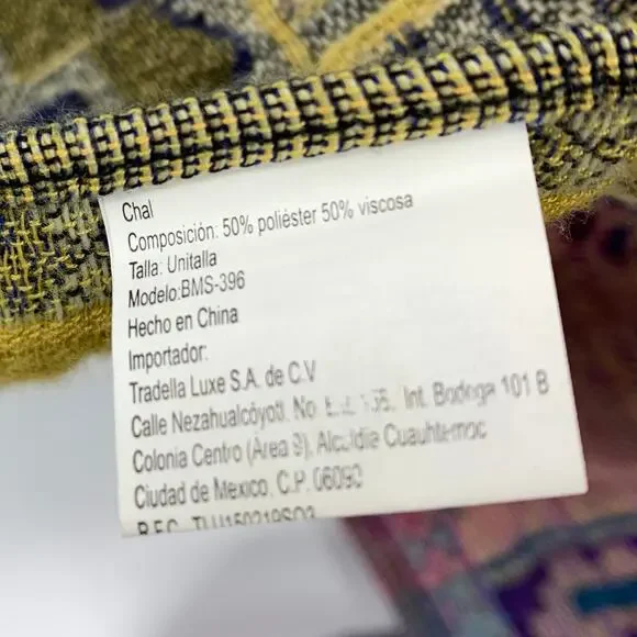 Unbranded Multicolor Tribal Print Woven Vest Womens One Size Waterfall Front - Picture 5 of 5